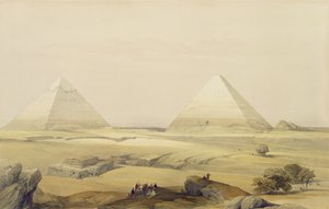 Die Pyramiden von Gizeh, aus Ägypten und Nubien, Bd. 1